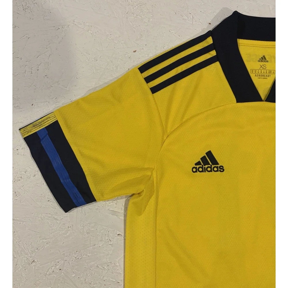 Adidas Sweden Team Home Soccer Jersey 2020/21 FH7620 Trikot Mens XS Kulusevski